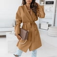 thumbnail image 2 of Vedolay Women's Winter Coats Fall Coat Casual Winter Fall Coat Khaki,XL, 2 of 5