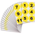 thumbnail image 1 of shiyou-Yellow Consecutive Number Stickers \u2013 1 to 100, 4-inch, 1 Set \u2013 Vinyl Self Adhesive Premium Decal, Ideal for Inventory, Storage, Organizing, Boxes, Toolbox, Lockers & More, Indoor/Out, 1 of 4