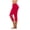 Red, variant on Qiopertar Women's Casual Stretch Yoga Leggings Trumpet Pants with Flare Legs, High Waist Elastic Waistband, Solid Color Running Gym Sports Active Workout Capri Pants, Red 3XL