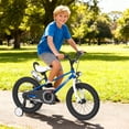 thumbnail image 4 of KORIMEFA Kids Bike Boys Bicycle 16 inch for Children Age 6-9 Years Old, Toddler Sport Cycling with Training Wheels, Water Bottle Holder, Blue, 4 of 14