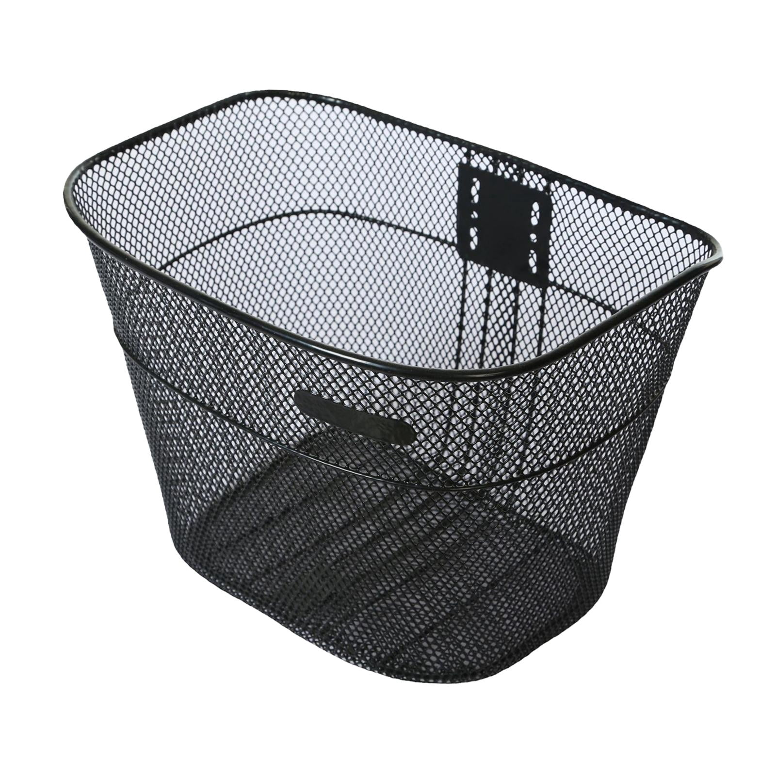 harayaa Bike Basket Basket Large Space Rustproof Bike Frame Basket Bike Front Basket for Black