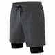 thumbnail image 2 of Pantalones Cortos Deportivos Para Hombre, Pantalones Cortos para Correr 2 en 1 Con Bolsillo para Teléfono, Pantalones Cortos Activos de Abrenamiento de Secado Rápido,, 2 of 7