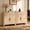 Oak, variant on Vintagearth 31.3" Sideboard Buffet Cabinet, 1.18" Thick FSC-Certified Wood Curved Storage Cabinet with 2 Doors & 1 Drawer, Adjustable Shelf for Kitchen, Living Room, Entryway, Oak, 1 pc