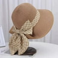 thumbnail image 6 of COCOpeaunt Fashion Summer Women Bow Tie Fashion Wide Large Brim Sun Hat Outdoor Beach Fisherman Cap UV Proof Sun Protection Hat Bucket Hat, 6 of 6