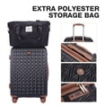 thumbnail image 6 of Travelhouse Luggage Set 6 Piece Hardside Suitcase TSA Lock Spinner Wheels 6 Pcs Hardshell Luggage with Duffel Bag.(Black), 6 of 9
