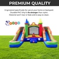 thumbnail image 3 of Pogo Crossover Double Water Slide Bounce House Combo, Rainbow, 3 of 8