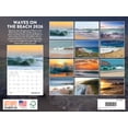 thumbnail image 2 of Póster con calendario Foundry Ocean Waves 2026 para pared de playa, 2 of 6