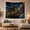 Compass Ship, variant on Ghost Pirate Ship on Glowing Cosmic Ocean, Dramatic Fantasy for Ocean Lovers, Nautical Wall Decor, Halloween Gift, Tapestry Wall Hanging for Bedroom, Living Room and Dorm