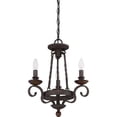 thumbnail image 4 of Quoizel Nbe5303 Noble 3 Light Chandelier - Black, 4 of 5