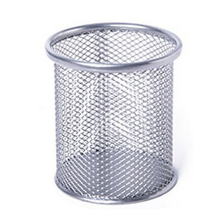 

LYU Mesh Metal Pen Pencil Brush Pot Holder Storage Container Office Desk Organizer