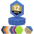 thumbnail image 3 of 12 Pack Hexagon Acoustic Panels, TONOR 12"x 10"x 0.4" High Density Sound Proof Wall Panels, Noise Da, 3 of 8