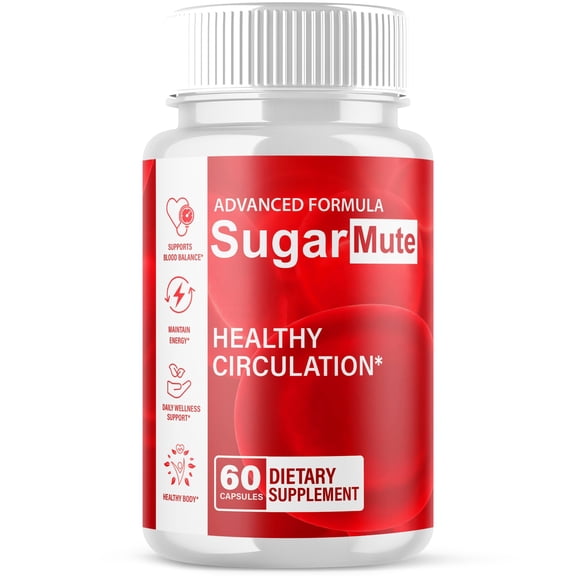 Sugar Mute Blood Balance Support Pills Advanced Formula Vitamin Supplement SugarMute 60 Capsules
