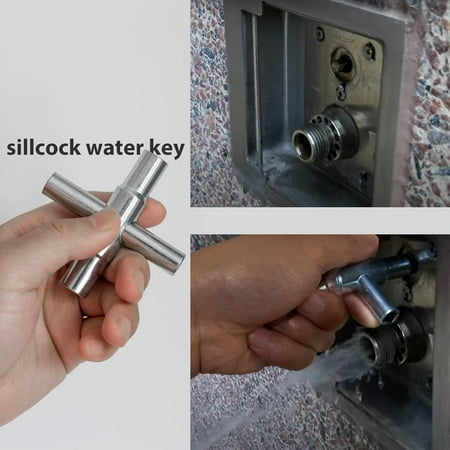 

Efficient and Convenient 4-Piece Essential Water Utility Key Set - Versatile Sillcock Key Wrench Set in 1/4” 9/32” 5/16” 11/32” Sizes - Must-Have Tool for Homeowners to Easily Manage F