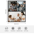 thumbnail image 5 of Custom Blanket with Picture, Customized Name Blankets with Text Photo Collages for Birthday Christmas Anniversary, Personalized Gifts Throw Blanket for Baby/Dad/Mom/Boyfriend, 60"x50", 5 of 6