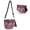 Black Red Square, variant on Bum Bags for Women,Fanny Pack Crossbody Bags,Trendy Crescent Shoulder Bags for Ladies,Sling Bag Half Moon Purse,PU Leather Belt Bag with Adjustable Strap(Grey)