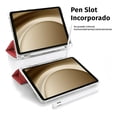 thumbnail image 2 of Funda Protectora Transparente Smart Cover para Samsung Galaxy Tab A9 PLlus - Estuche Carcasa Rígida Antigolpes y Cubierta Color Rojo., 2 of 6