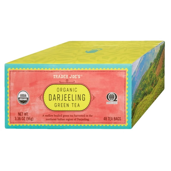 Trader Joe's USDA Organic Darjeeling Green Tea Hot or Iced (48 tea bags)