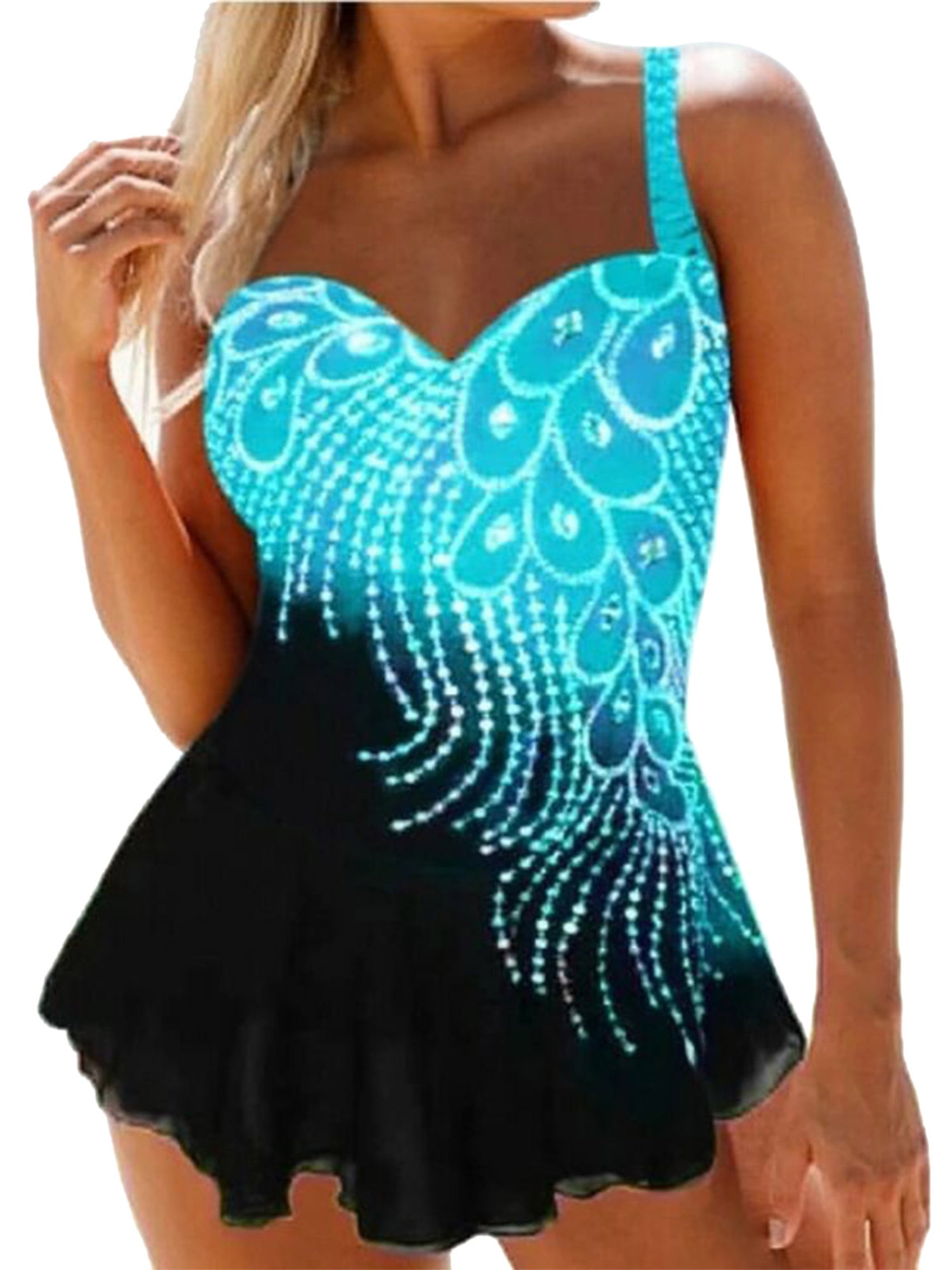Bowanadacles Women Plus Size Swimsuit 