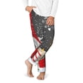 thumbnail image 2 of Susaid Traditional Scandinavian Dwarf Print Soft Teen Sleep Pants, Long Pajama Bottoms with Two Pockets and Elastic Waist, Designed for Ages 5-16-Medium, 2 of 6