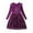 Purple, variant on Girls Christmas Dress Size 8 Plaid Long Sleeve Girls Party Dress Snowflake Embroidery Gown for Holiday Winter Formal Occasions and Special Events Red-B Size 8-9 Years