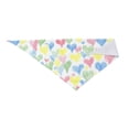 thumbnail image 4 of Easygdp Hand Drawn Colored Hearts Pet Scarf, Dog Triangle Scarf, Printing Dog Bib, Handkerchief Scarf for Small Medium Large Dogs Cats Pets, 4 of 9