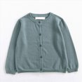 thumbnail image 2 of CAUYDY Western Girls Winter Warm Cardigan Sweater, Long Sleeve Button Knit Back to School Clothing for Kids AG Sizes 18-24 Months, 2 of 5