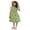 Green, variant on Ruyang Toddler Girls Hawaiian Sundress Print Ruffle Fly Sleeve Crewneck Dresses Summer A-line Swing Beach Vacation Dresses