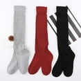 thumbnail image 2 of 3 Pairs Women's Slouch Socks Cotton Knit Knee High Tube Scrunch Sock Size 6-11, 2 of 7