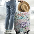 thumbnail image 2 of Pioneer Flower Floral Print Pattern Luggage Cover Fashion Suitcase Cover Baggage Covers Fit 25-28 Inch Luggage (Go Travel), 2 of 5