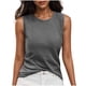 thumbnail image 2 of mfyjkho Camisetas Sin Mangas Para Mujer, Blusas De Color Liso Para Mujer, Camisolas De Cuello Redondo, Jersey De Moda. Tops Para Mujer S, 2 of 7