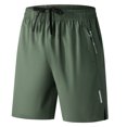 thumbnail image 2 of IAJDKMEK Men's Fitness Sports Beach Shorts - Great for Gym Shorts, Running Shorts, Casual Shorts, and Swimming Shorts for Daily Wear,Army Green L, 2 of 9