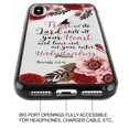 thumbnail image 4 of FINCIBO Slim TPU Bumper + Clear Hard Back Cover for Apple iPhone X, Christian Quotes Proverbs 3:5-6, 4 of 6