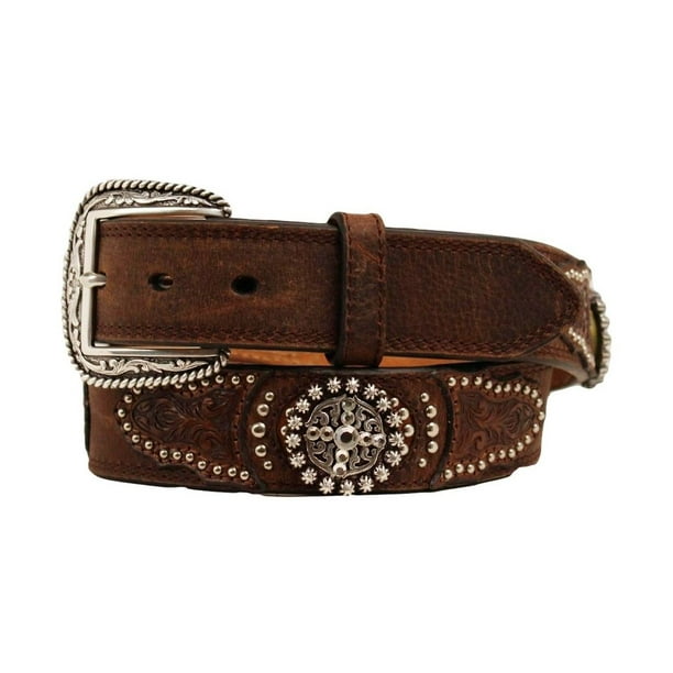 Ariat Ariat A101800232 Mens Round Concho Studs Leather Belt, Size