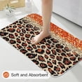 thumbnail image 4 of 4 Pcs Black Leopard Print Shower Curtain Set with Non-Slip Rugs, Toilet Lid Cover and Bath Mat, Wild Animal Skin Bathroom Decor Set with Shower Curtain and Rugs(Hooks Not Included), 4 of 6