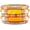 Yellow, variant on Bamboo Tube Bangles Bracelet Chunky Curved Stacking Clear Acrylic Colorful Beads Stretchable Friendship Gold Bracelets Gifts For Bestfriends, Couple, Family Members, Siblings, Sister, Lover