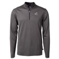 thumbnail image 2 of Men's Cutter & Buck Black Arizona Cardinals Big & Tall Virtue Eco Pique Micro Stripe Tri-Blend Quarter-Zip Jacket, 2 of 3
