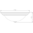 thumbnail image 2 of Design House 579201 Travis Integrated LED 13 Inch Indoor 2-Pack Ceiling Light with Frosted Glass for Bedroom Hallway Kitchen Bathroom, White, 2 of 11