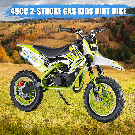 49cc 4-Stroke Pocket Rocket Motorcycle, Gas Pocket Motorbike with Front Rear Disc Brakes, 1.8L Gas Tank,220 lbs Load Capacity Mini Pocket Bikes for Adults,Mini Motorcycle