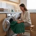 thumbnail image 5 of Dan River Bath Sheet 1 pack 40x80 in Soft Absorbent and Quick Dry jumbo Cotton Towel - Hunter Green, 5 of 10