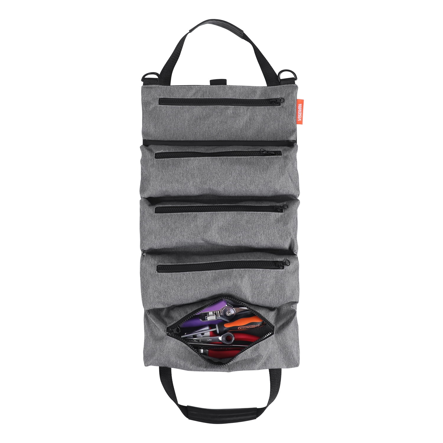 Tool Roll Bag,Wrench Roll Up Pouch,Durable Tool Organizer Bucket
