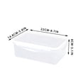 thumbnail image 4 of Dvkptbk Storage Tank Plastic Transparent Fruit and Vegetable Storage Box Sealed Lunch Box Home & Garden, 4 of 4