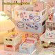 thumbnail image 2 of Caja de almacenamiento de escritorio Kawaii, cesta plegable creativa para cosméticos, escritorio de oficina, joyero, artículos diversos, 2 of 4