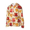 thumbnail image 2 of Pofeuu Cups of Tea Print Sun Protection Outdoor Lightweight Full Zip UV Cooling Hoodie Long Sleeve Summer Clothing for Outdoor Hiking-Large, 2 of 5