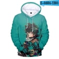 thumbnail image 1 of Sudaderas con capucha de My Hero Academia Anime, sudaderas de Halloween, chaqueta informal para adultos y niños, tallas para niños, jersey de Cosplay Izuku UnisexNegro BXS Deng Xun unisex, 1 of 2