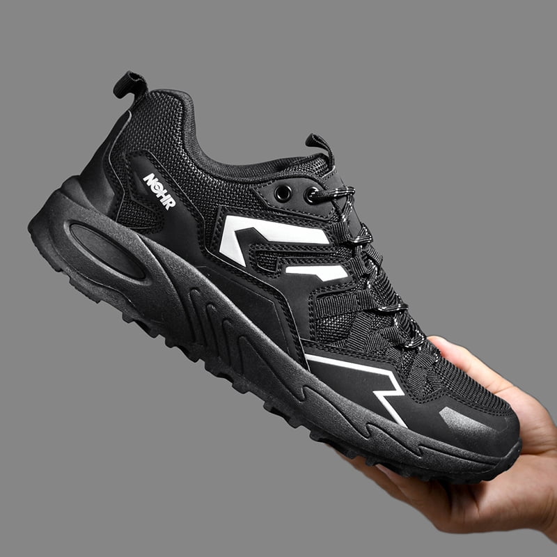 Thin Breathable Summer Men Mountain Hiking Shoes Non Slip Wear Resistant Outdoor Sneakers Ultra Light Shock Absorbing Comfort Footwear for Outdoor Camping Climbing Trip