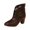 Brown, variant on Fall Boots Style Ankle Boots with Back Zipper and Heel Ideal for Casual Wear and Fashion Forward