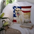 thumbnail image 3 of Carolines Treasures BB9670PW1414 Irish Wolfhound Patriotic Fabric Decorative Pillow  14Hx14W multicolor, 3 of 4