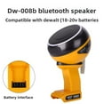 thumbnail image 1 of Altavoces Bluetooth para Dewalt 20V Makita Milwaukee Bosch Ryobi Craftsman Batería de 18V, Altavoz Portátil Inalámbrico con Emparejamiento de Sonido HD, Color RGB Dinámico para Lugares de Trabajo,..., 1 of 12