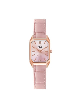 Disney Lilo and Stitch Women's Simulated Leather Rosegold Watch