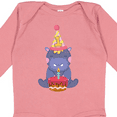 thumbnail image 4 of Inktastic Hippo 1st Birthday Boys or Girls Long Sleeve Baby Bodysuit, 4 of 5